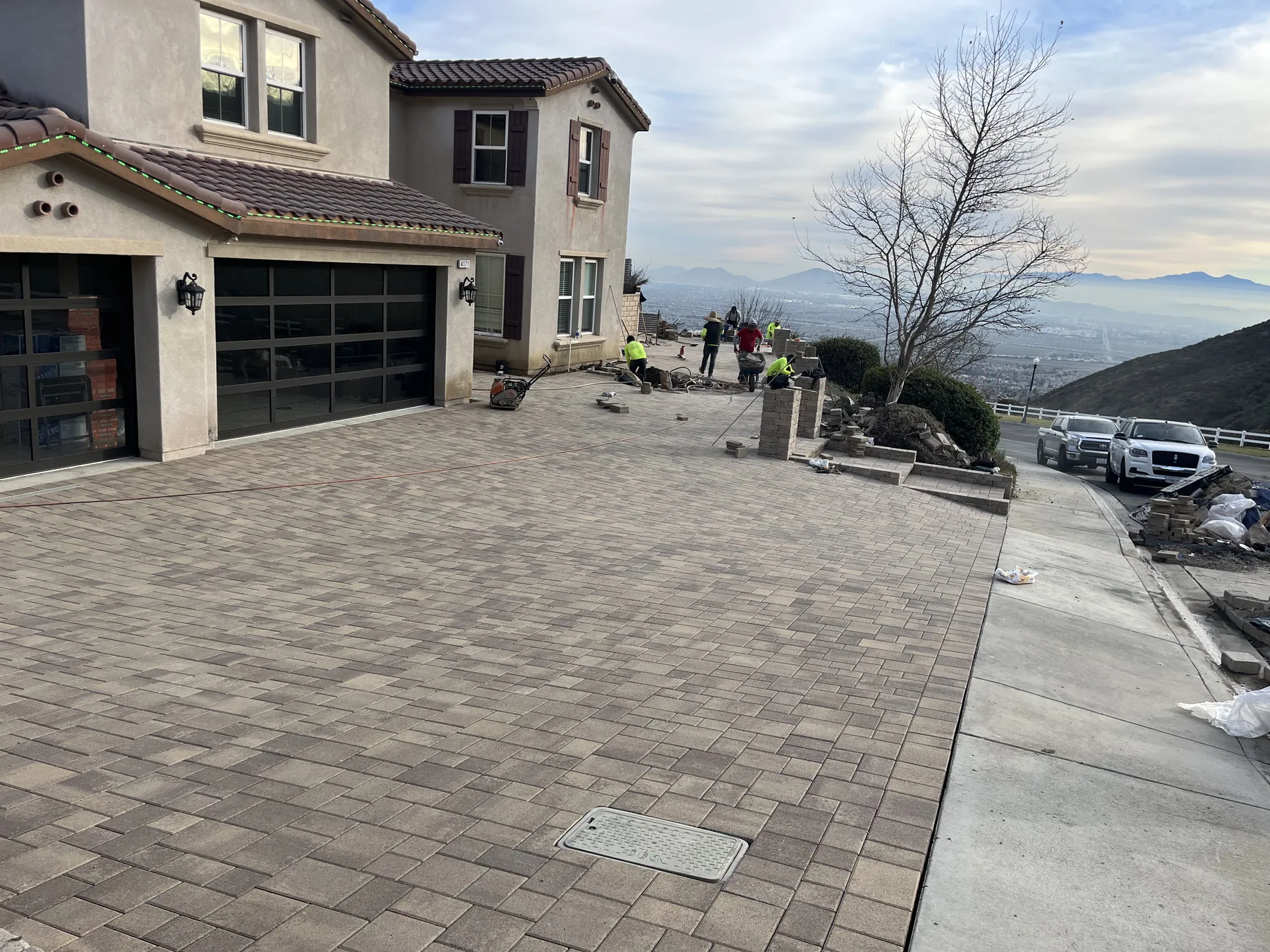Restored paver surface in Southern California