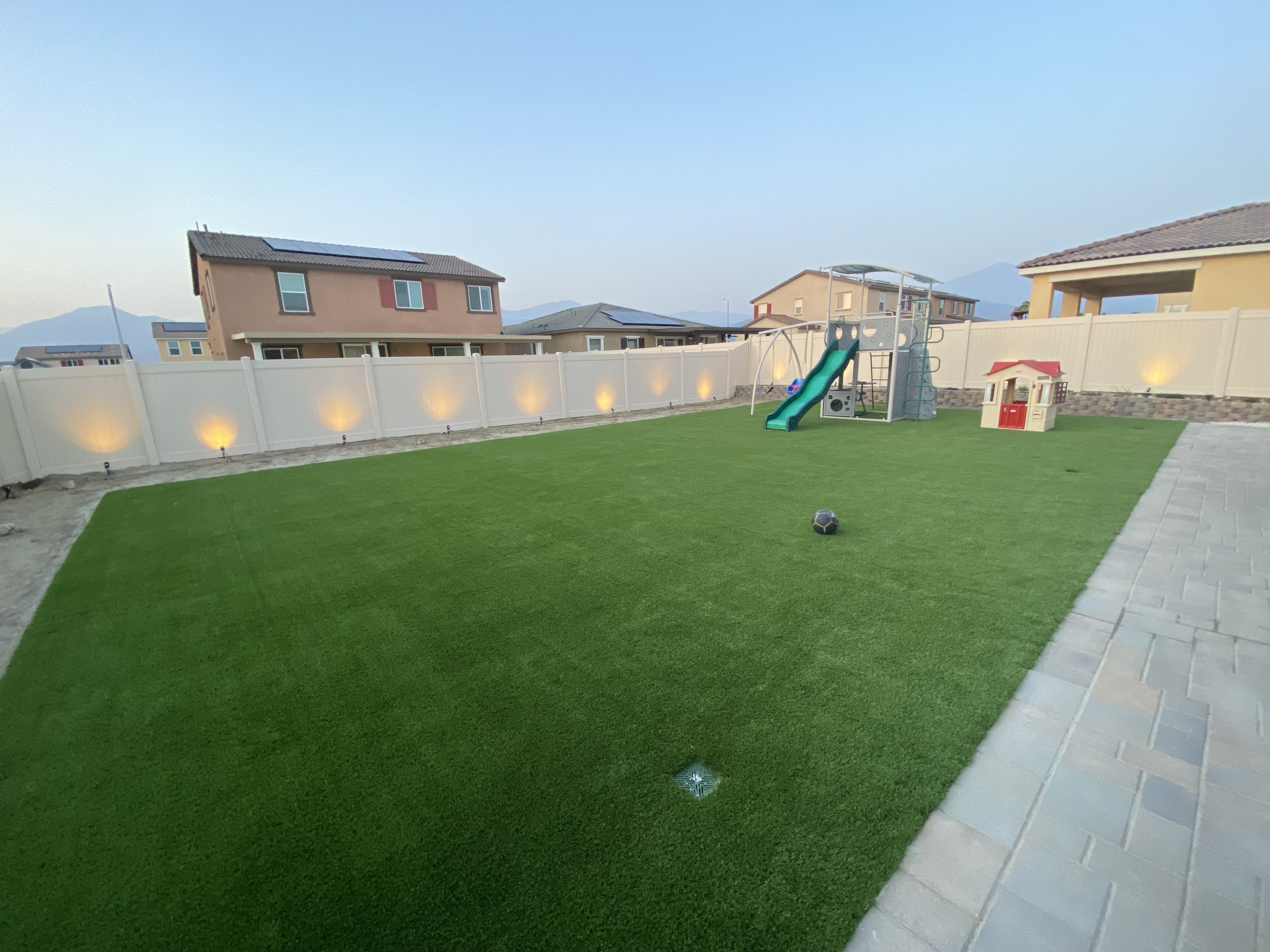 Completed turf yard